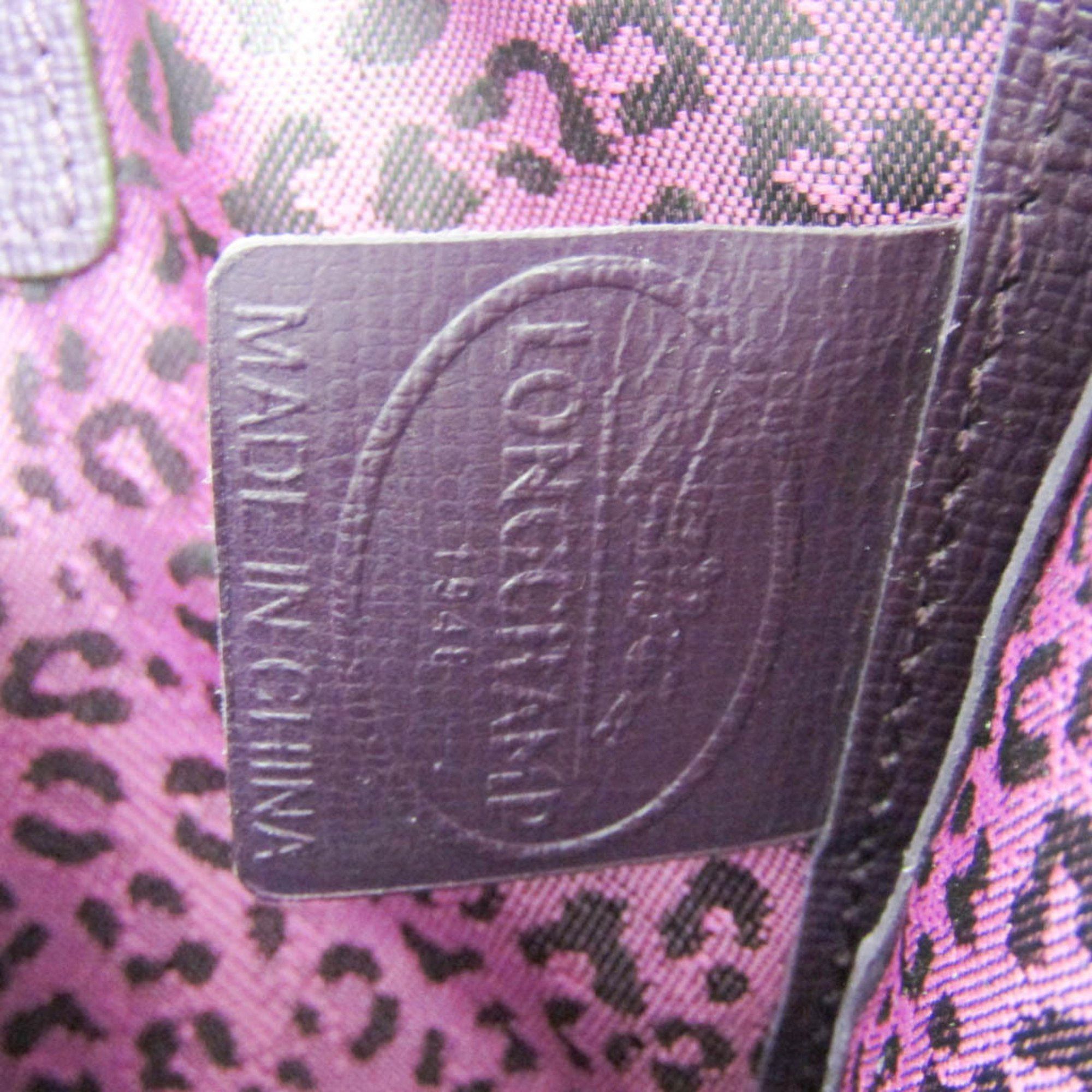 Longchamp Longchamp Le Pliage Heritage 1207813645 Women's Leather Shoulder Bag,Tote Bag Purple Size ONE SIZE - 18 Thumbnail