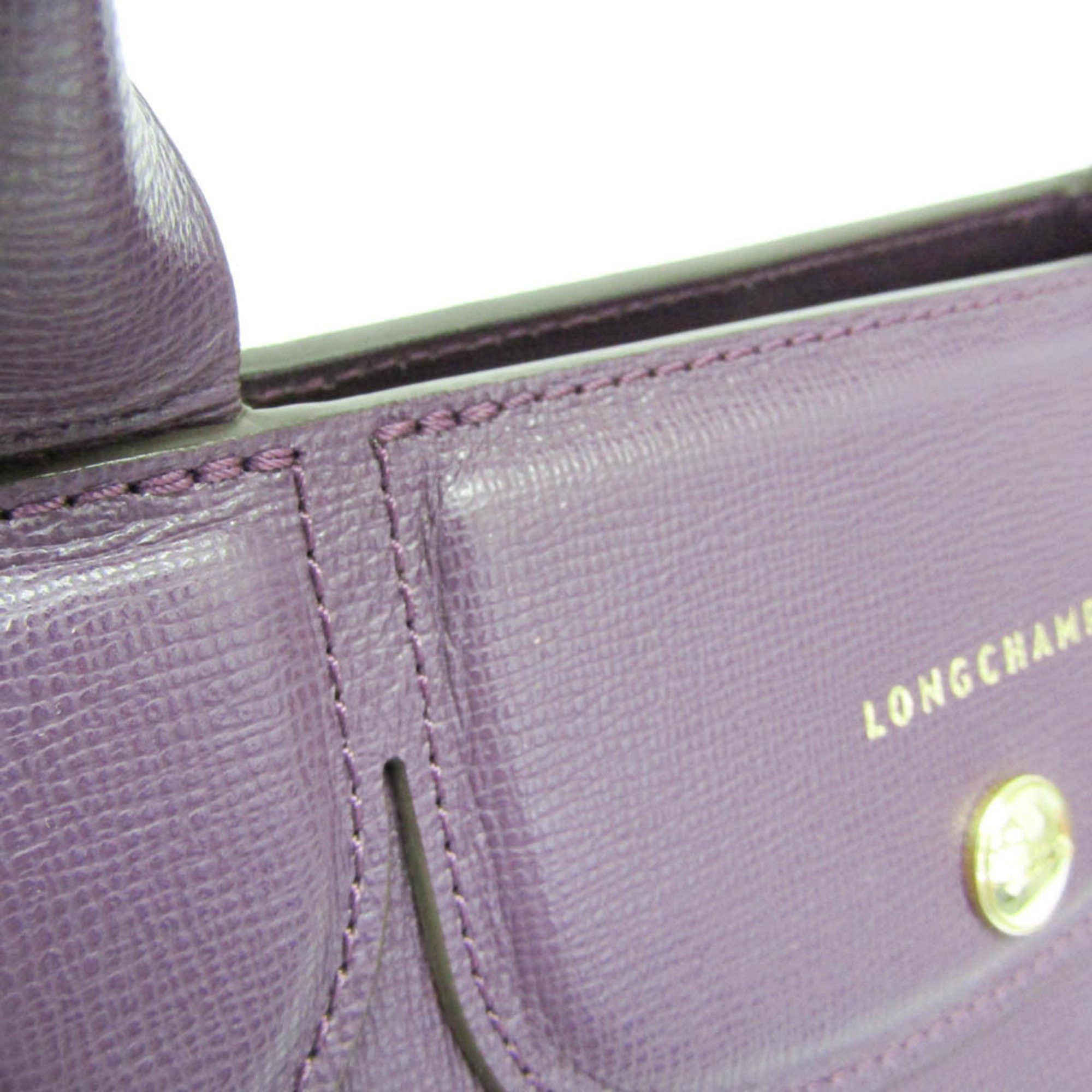 Longchamp Longchamp Le Pliage Heritage 1207813645 Women's Leather Shoulder Bag,Tote Bag Purple Size ONE SIZE - 10 Thumbnail
