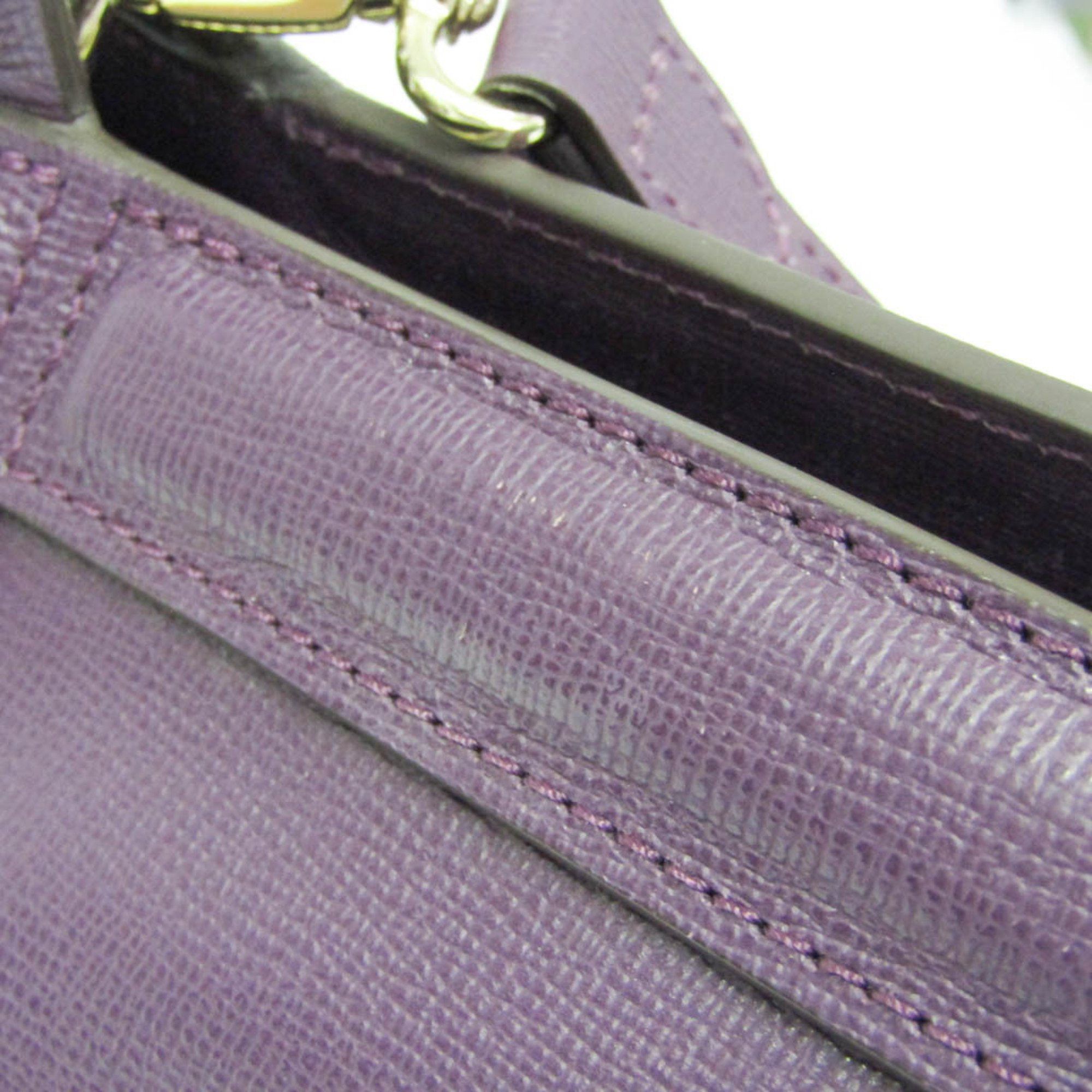 Longchamp Longchamp Le Pliage Heritage 1207813645 Women's Leather Shoulder Bag,Tote Bag Purple Size ONE SIZE - 9 Thumbnail