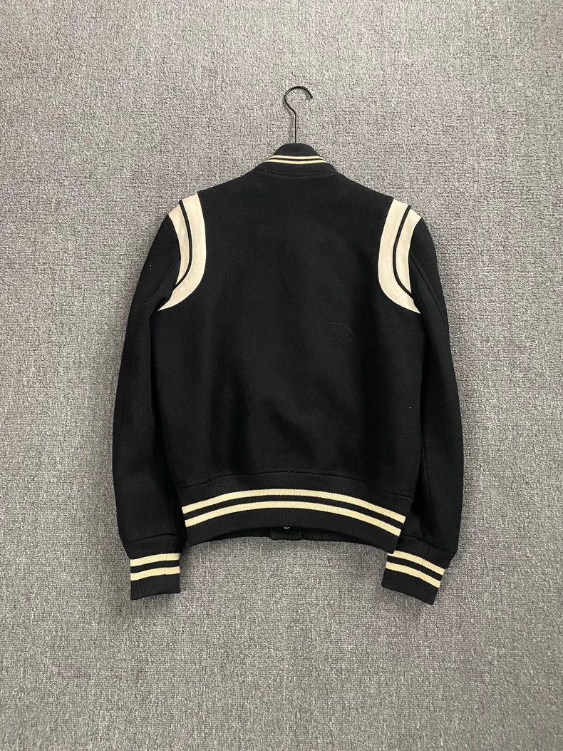 Saint Laurent Paris Saint Laurent Black White Varsity Jacket Size US XL / EU 56 / 4 - 2 Thumbnail