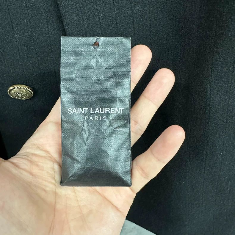 Saint Laurent Paris SAINT LAURENT Wool Button Jacket Size US XL / EU 56 / 4 - 4 Thumbnail