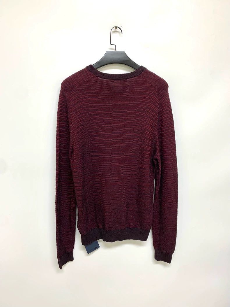 Louis Vuitton Louis Vuitton Burgundy Stripe Knit Sweater - dmc Size US L / EU 52-54 / 3 - 8 Thumbnail
