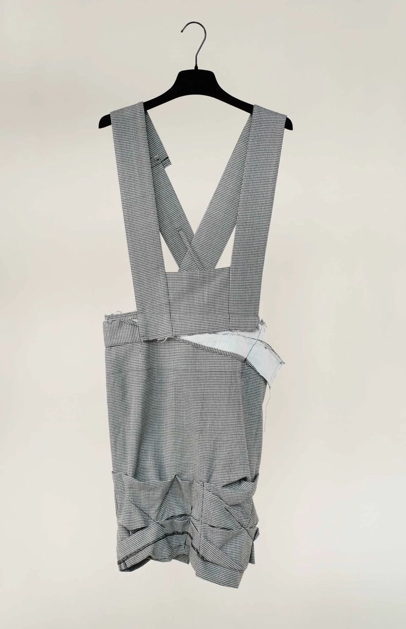 Comme des Garcons COMME des GARCONS Houndstooth Suspender Skirt - dmc Size US 34 / EU 50 - 3 Thumbnail