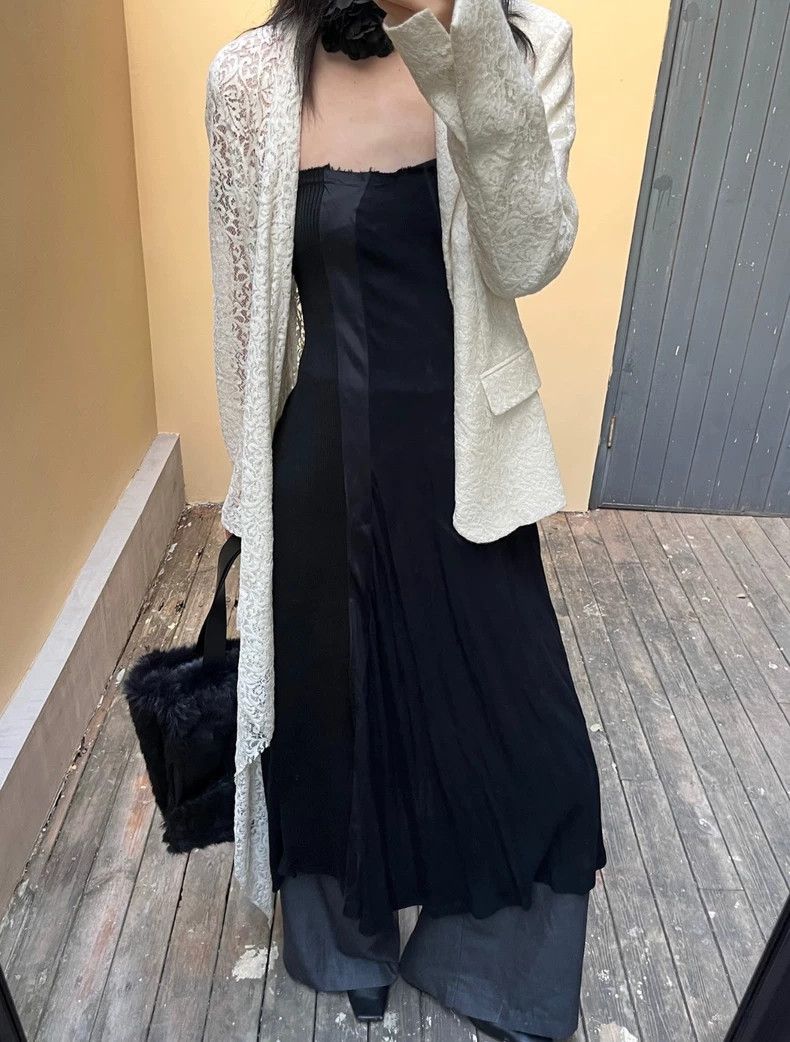 Comme Des Gargons Black Spliced Dress M - dmc