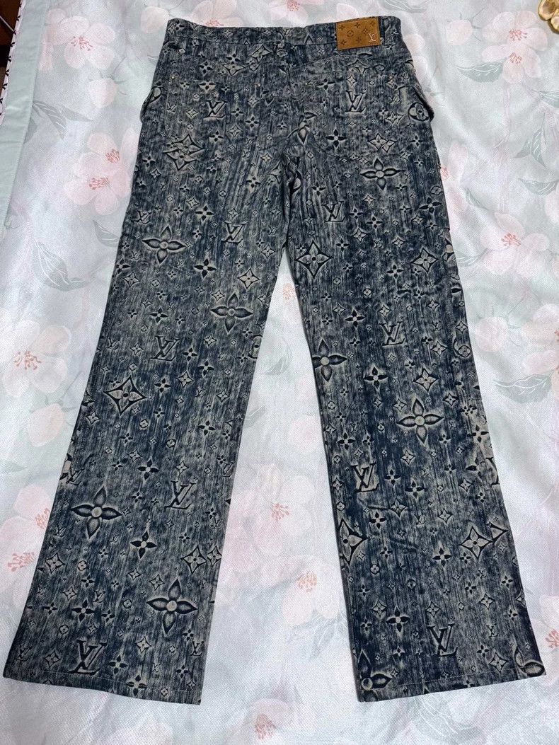 Louis Vuitton Louis Vuitton Monogram All-Over Print Jeans - dmc Size US 32 / EU 48 - 2 Thumbnail
