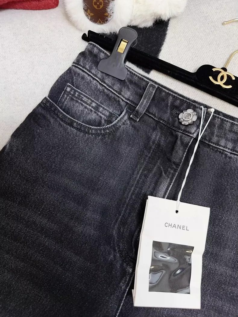 Chanel Chanel 24A Black Denim Jeans - dmc Size US 34 / EU 50 - 4 Thumbnail