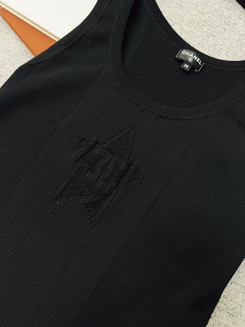 Chanel Chanel 24C Black Star Tank Top - dmc Size US M / EU 48-50 / 2 - 5 Thumbnail