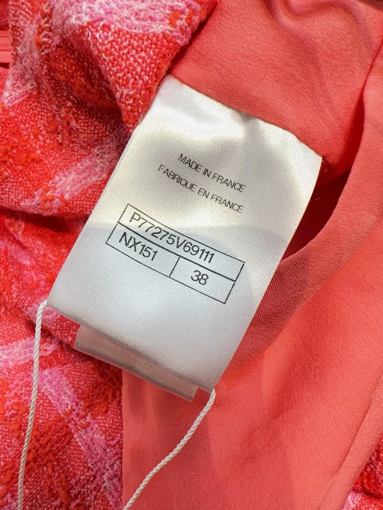 Chanel Chanel Orange Pink Plaid Dress 24S - dmc Size US 38 / EU 54 - 8 Thumbnail