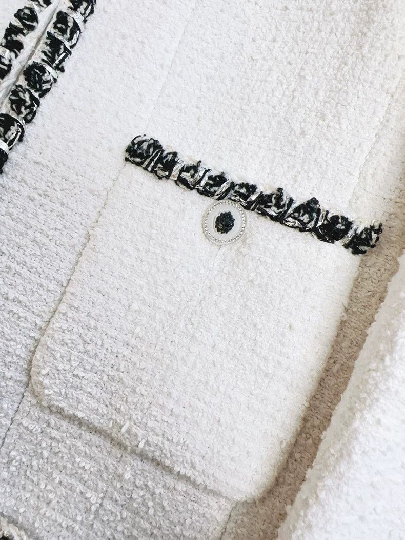 Chanel Chanel 22P White Long Jacket - dmc Size US M / EU 48-50 / 2 - 2 Thumbnail