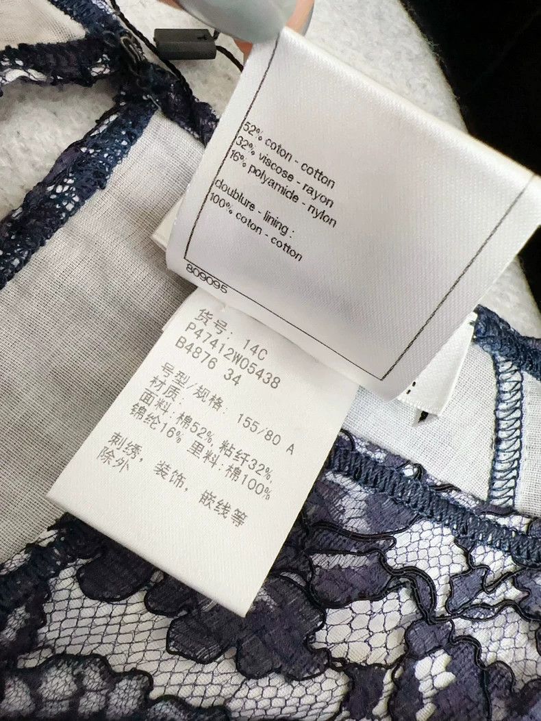 Chanel Chanel Blue Lace Short Sleeve Top - dmc Size US S / EU 44-46 / 1 - 7 Thumbnail