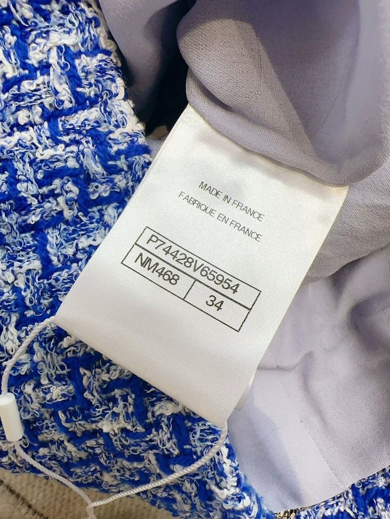 Chanel Chanel 23P Blue White Plaid Jacket - dmc Size US M / EU 48-50 / 2 - 7 Thumbnail