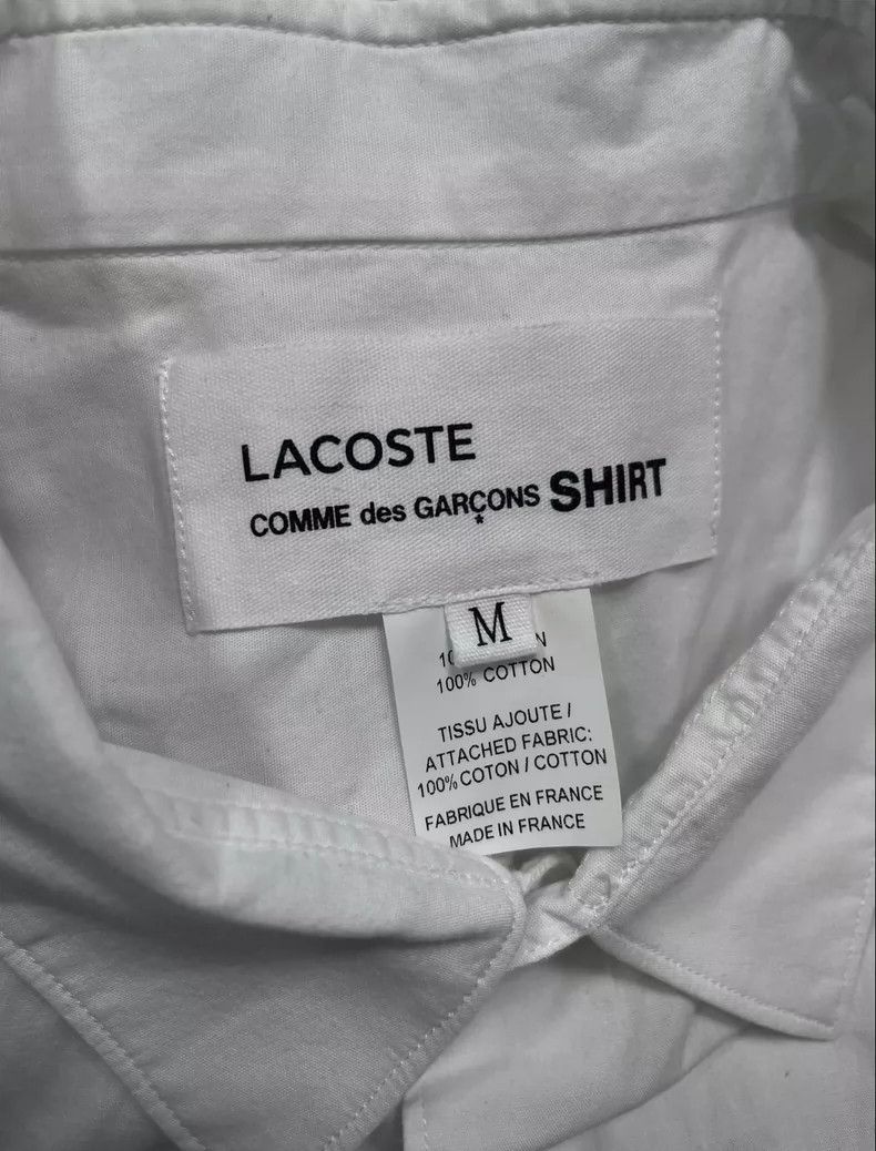 Comme des Garcons CDG x Lacoste Logo Print Long Sleeve Shirt - dmc Size US M / EU 48-50 / 2 - 6 Thumbnail