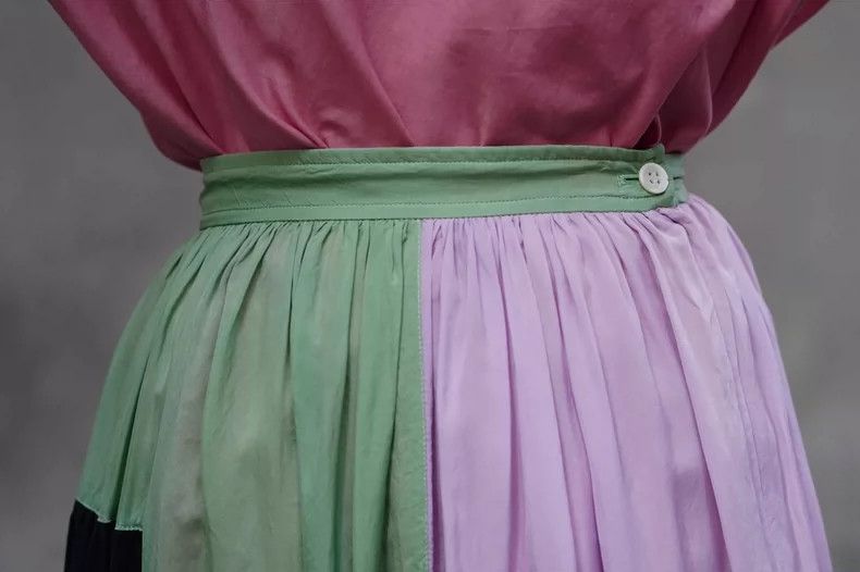 Comme des Garcons Comme des Garçons 1989SS Silk Midi Skirt - dmc Size US 26 / EU 42 - 8 Thumbnail