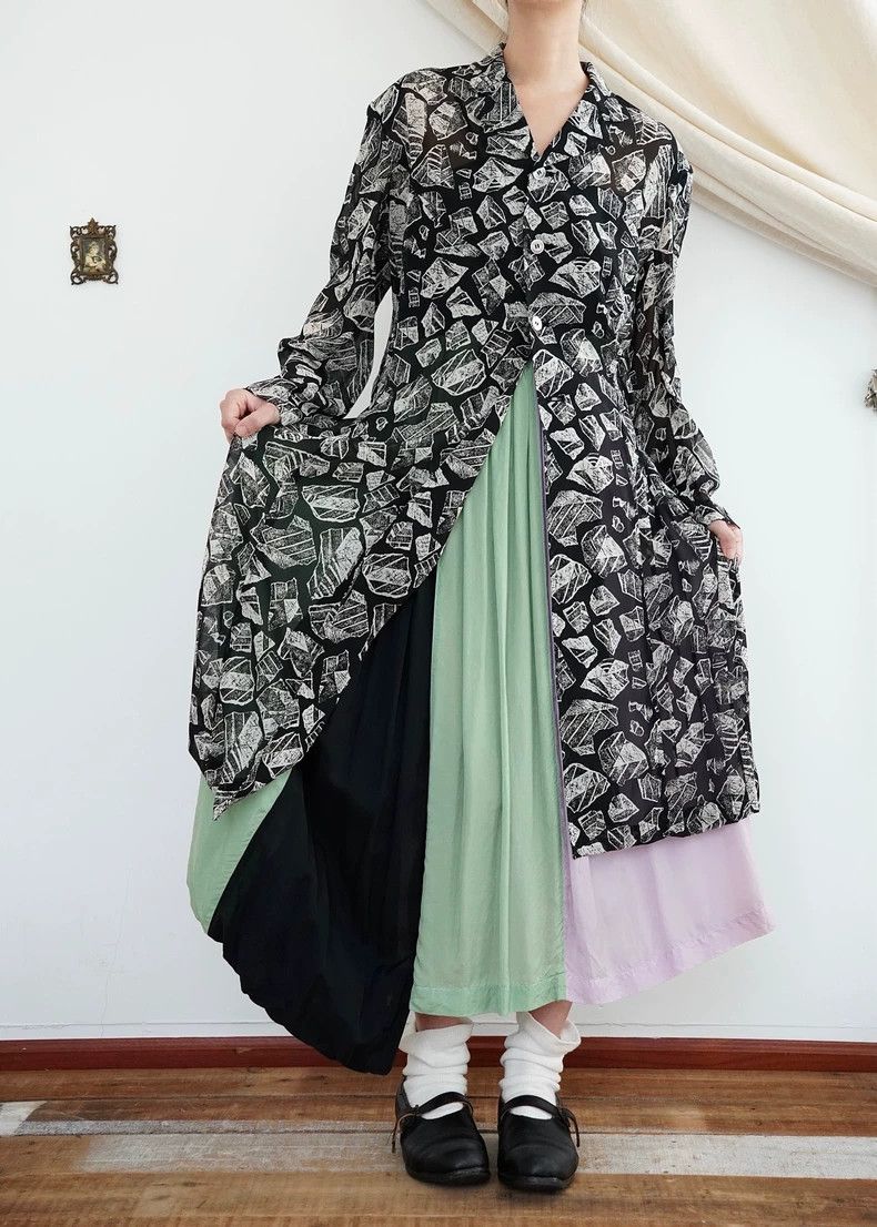 Comme des Garcons Comme des Garçons 1989SS Silk Midi Skirt - dmc Size US 26 / EU 42 - 3 Thumbnail