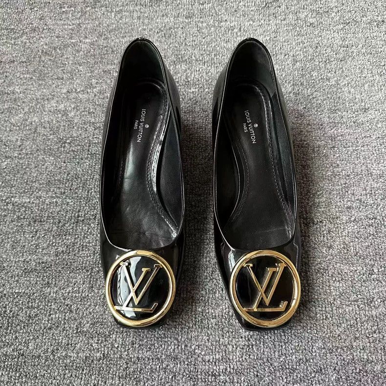 Louis Vuitton Louis Vuitton Black Block Heel Pumps - dmc Size US 7 / EU 40 - 2 Thumbnail