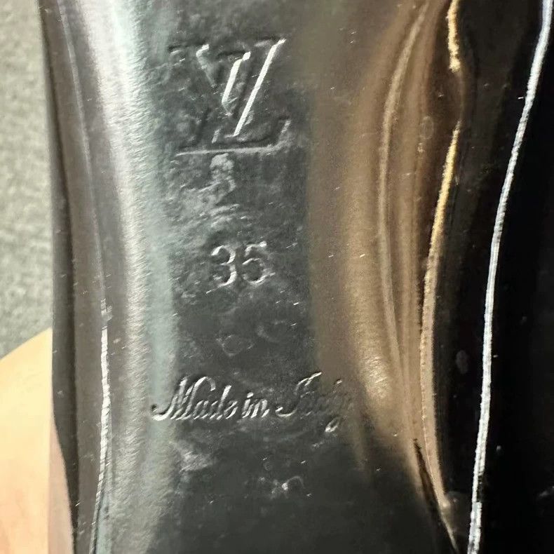 Louis Vuitton Louis Vuitton Black Block Heel Pumps - dmc Size US 7 / EU 40 - 8 Thumbnail