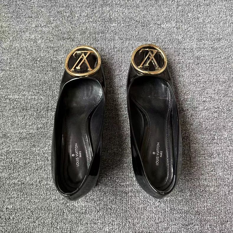 Louis Vuitton Louis Vuitton Black Block Heel Pumps - dmc Size US 7 / EU 40 - 4 Thumbnail