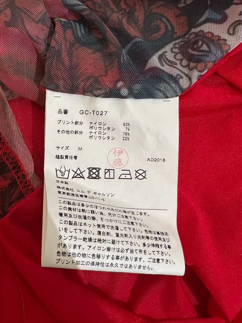 Comme des Garcons Comme des Garçons Rose Portrait Mesh Top - dmc Size US M / EU 48-50 / 2 - 8 Thumbnail