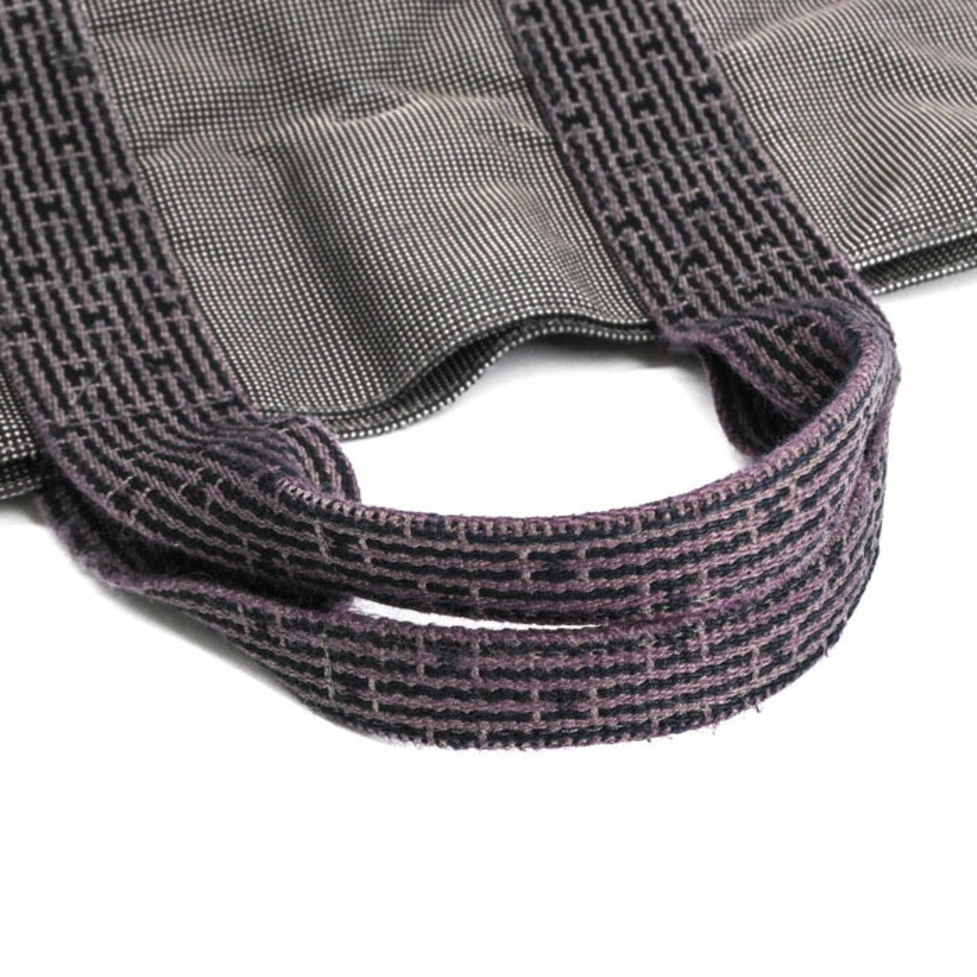 Hermes HERMES Air Line Cabas Tote Bag, Canvas, Gray and Khaki Size ONE SIZE - 8 Thumbnail
