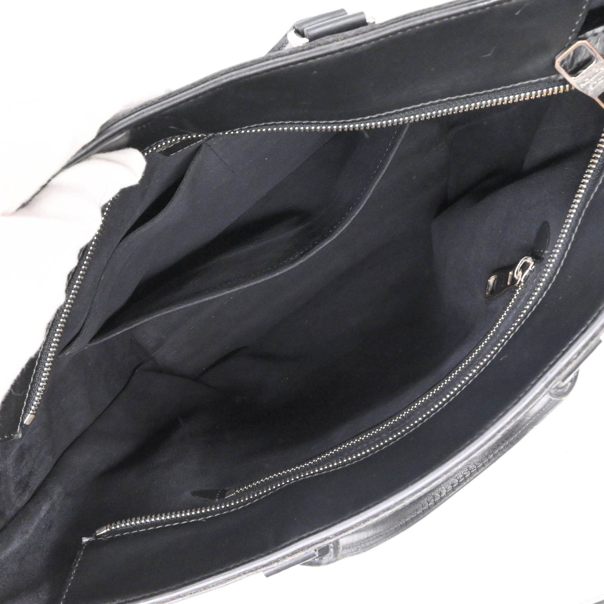 Louis Vuitton LOUIS VUITTON Damier Cobalt Newport Tote Bag, Shoulder Black Cobalt, N41588 Size ONE SIZE - 12 Thumbnail