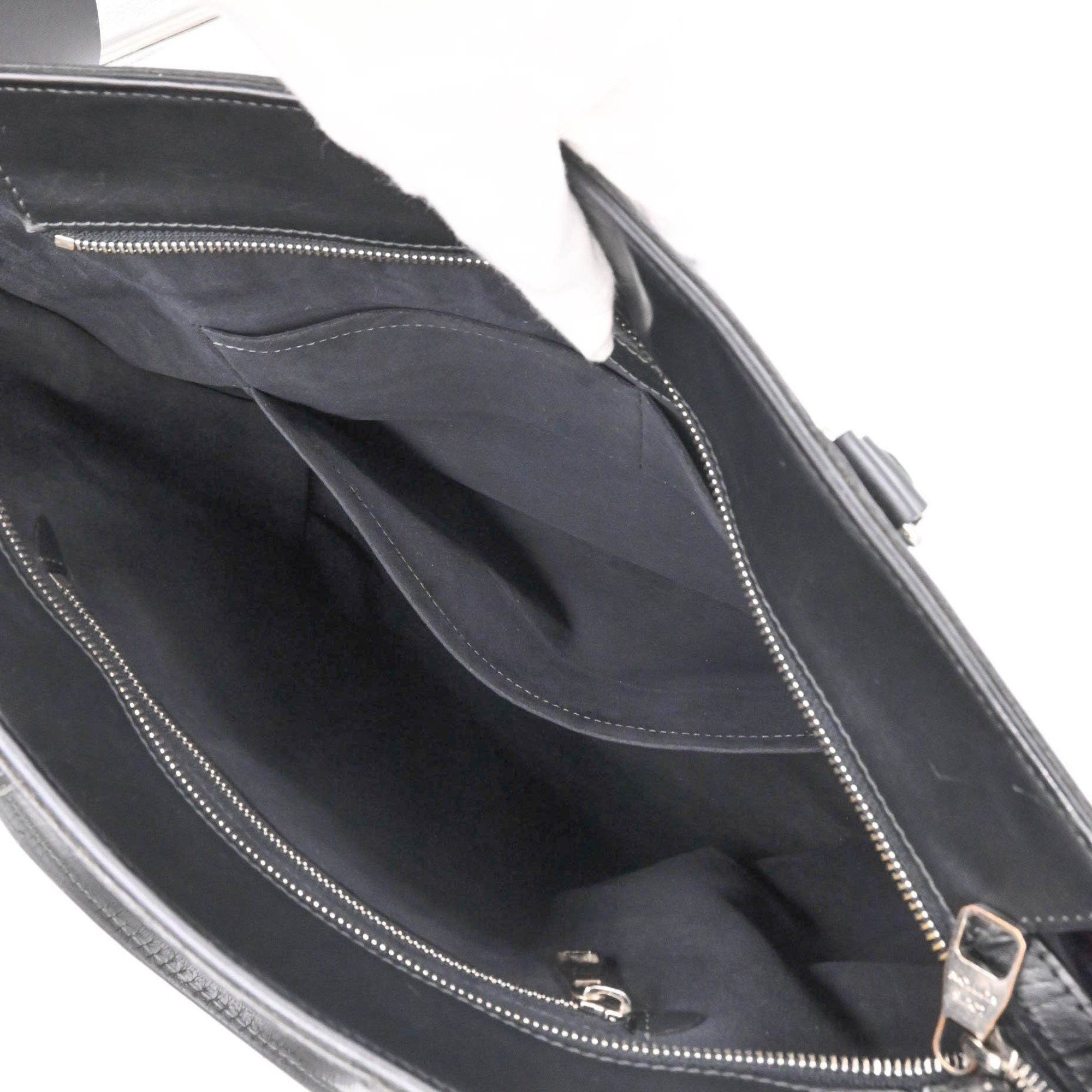 Louis Vuitton LOUIS VUITTON Damier Cobalt Newport Tote Bag, Shoulder Black Cobalt, N41588 Size ONE SIZE - 13 Thumbnail