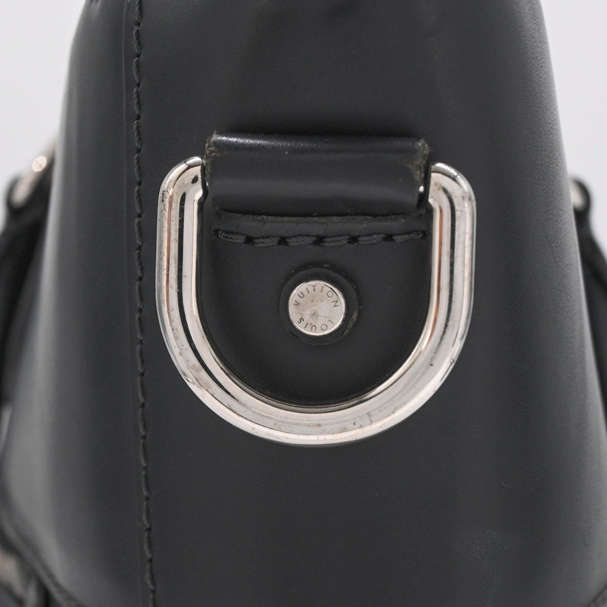 Louis Vuitton LOUIS VUITTON Damier Cobalt Newport Tote Bag, Shoulder Black Cobalt, N41588 Size ONE SIZE - 8 Thumbnail