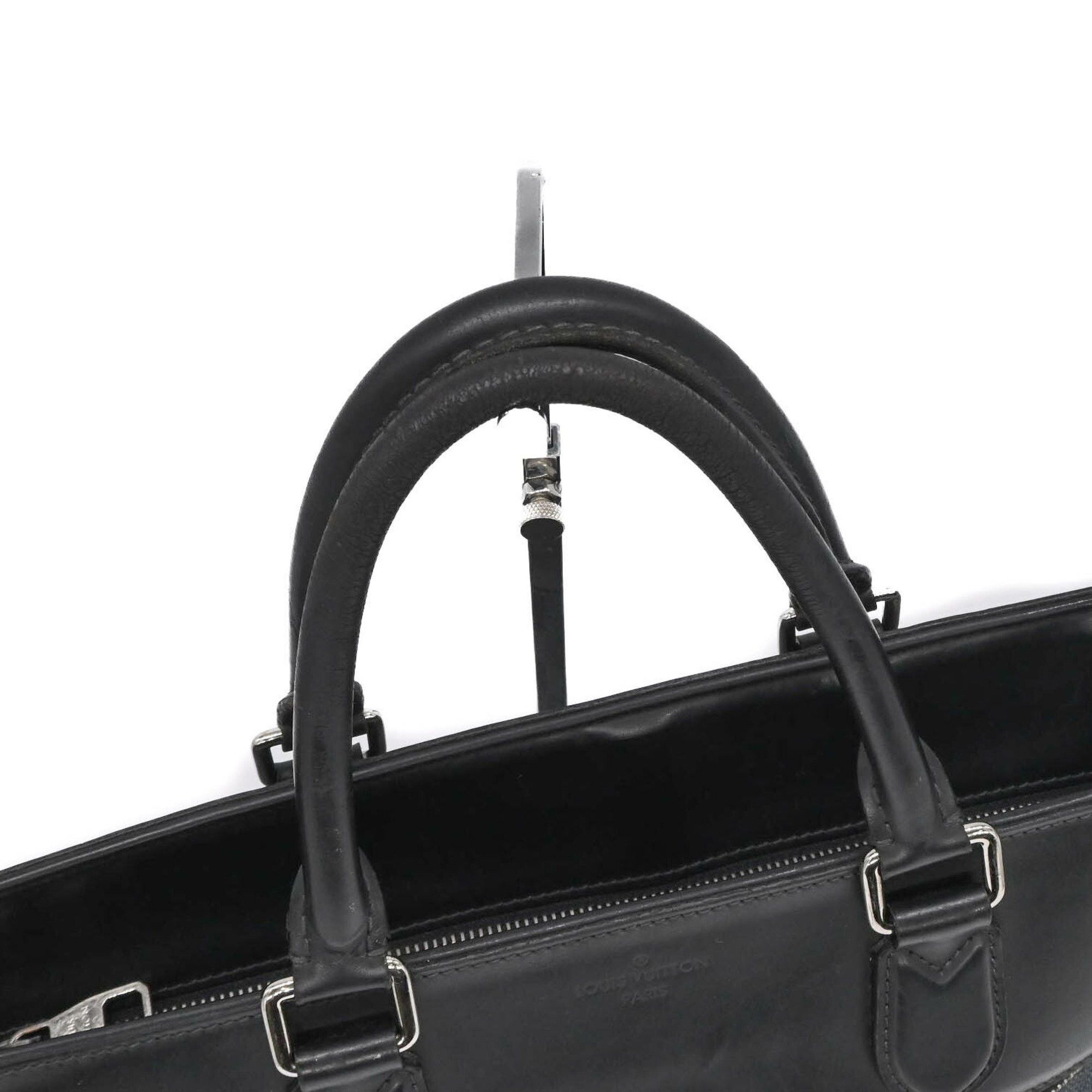 Louis Vuitton LOUIS VUITTON Damier Cobalt Newport Tote Bag, Shoulder Black Cobalt, N41588 Size ONE SIZE - 6 Thumbnail