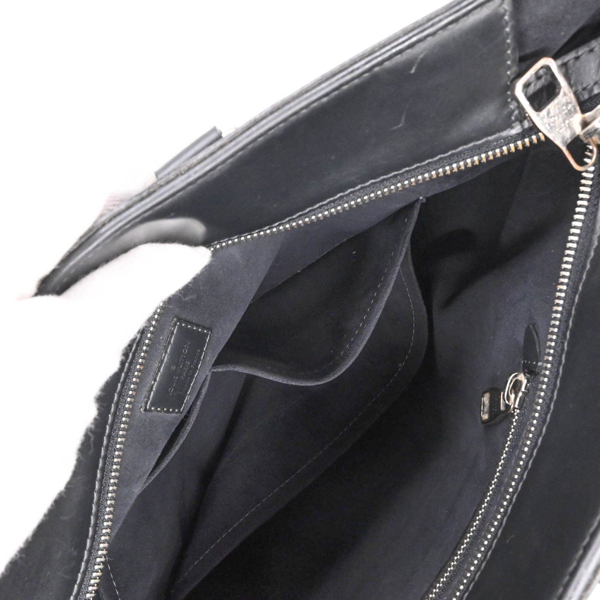 Louis Vuitton LOUIS VUITTON Damier Cobalt Newport Tote Bag, Shoulder Black Cobalt, N41588 Size ONE SIZE - 14 Thumbnail