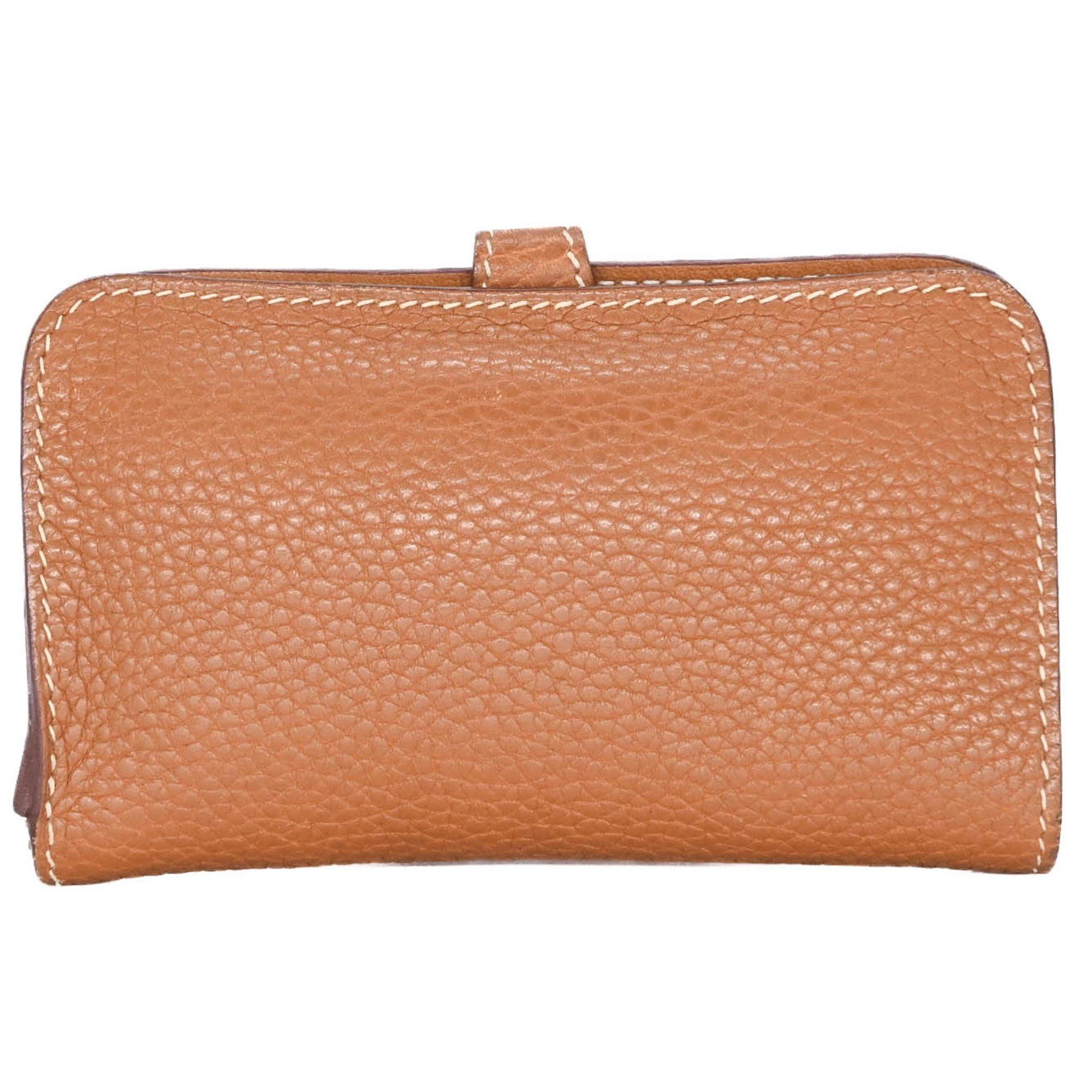 Hermes HERMES Dogon Wallet, Togo Leather, Bifold, Taurillon Clemence Gold, #□H Size ONE SIZE - 2 Thumbnail