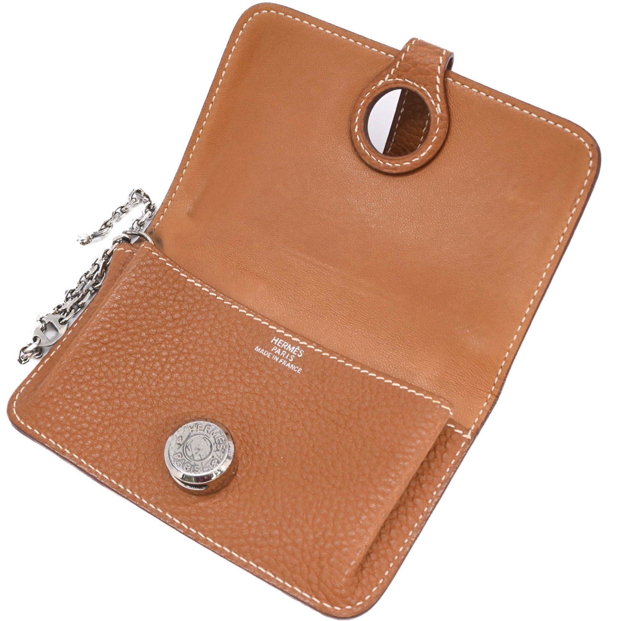 Hermes HERMES Dogon Wallet, Togo Leather, Bifold, Taurillon Clemence Gold, #□H Size ONE SIZE - 9 Thumbnail