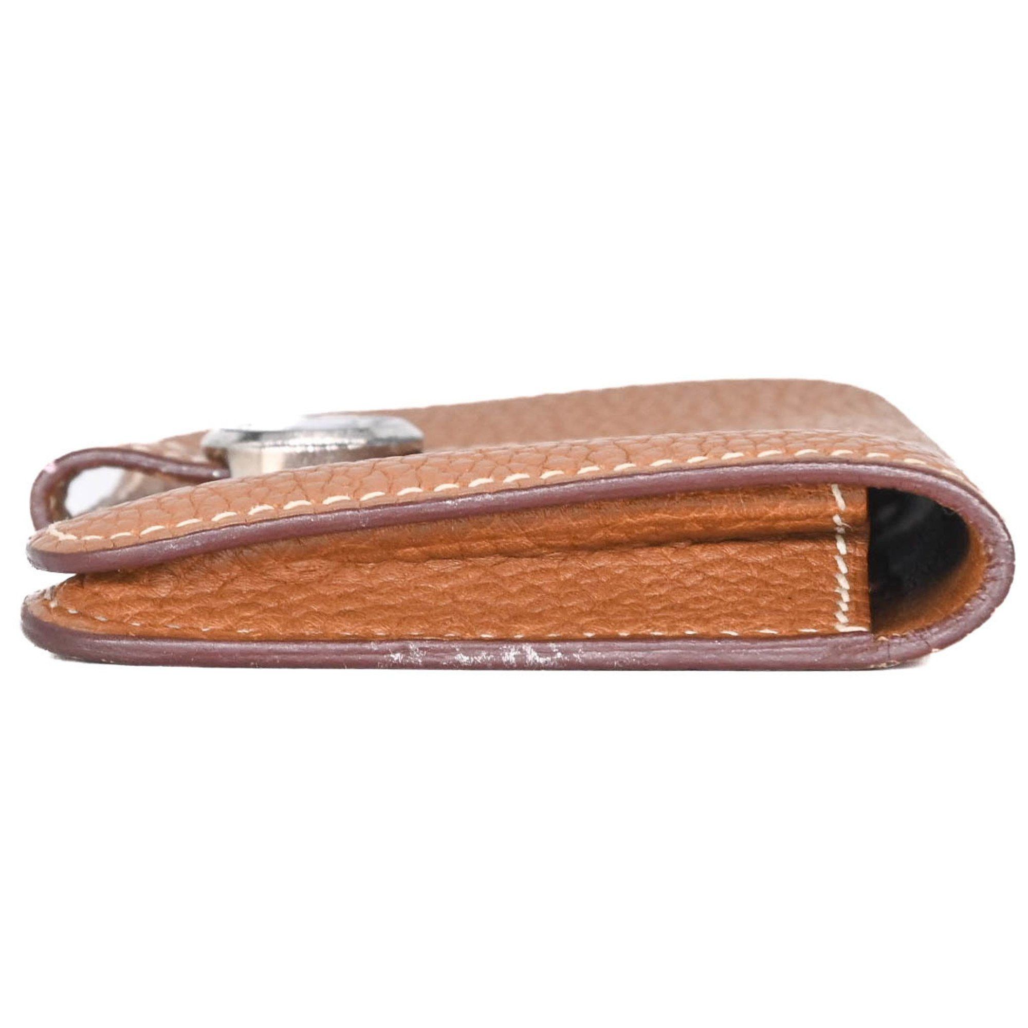 Hermes HERMES Dogon Wallet, Togo Leather, Bifold, Taurillon Clemence Gold, #□H Size ONE SIZE - 3 Thumbnail