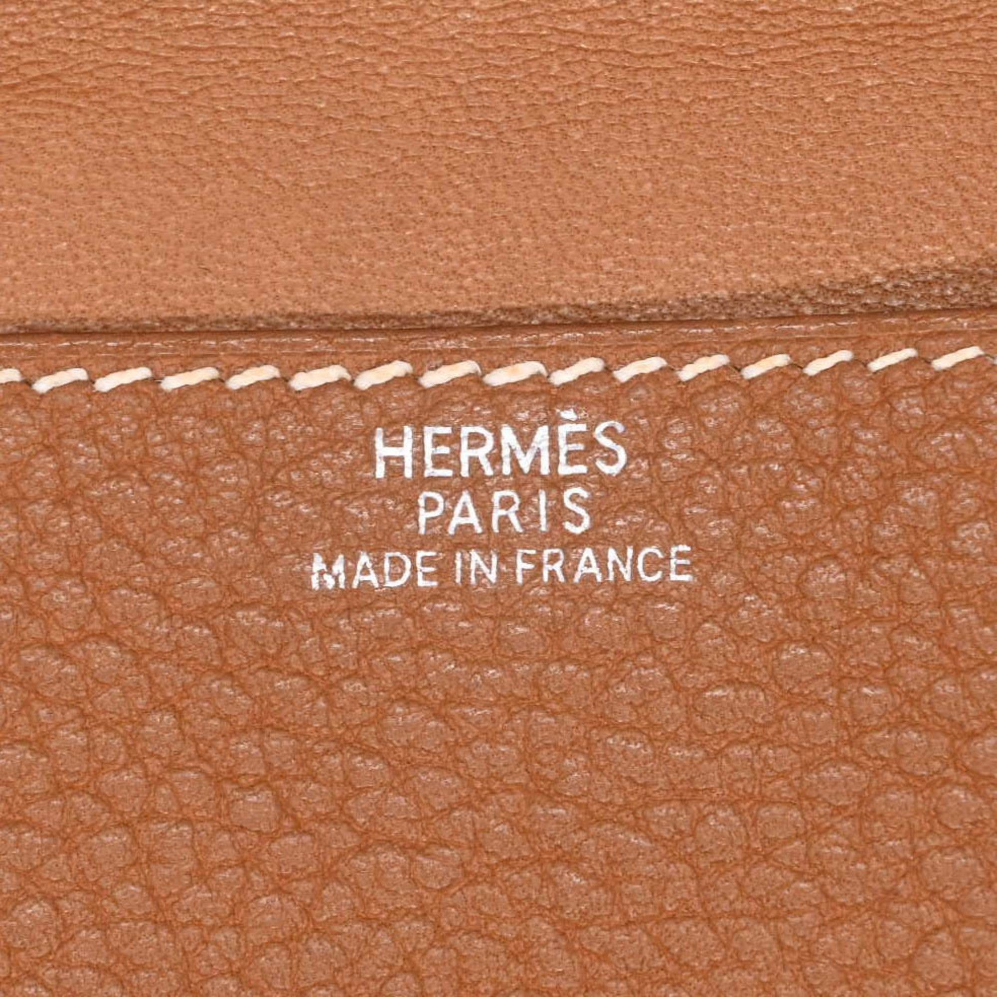 Hermes HERMES Dogon Wallet, Togo Leather, Bifold, Taurillon Clemence Gold, #□H Size ONE SIZE - 10 Thumbnail