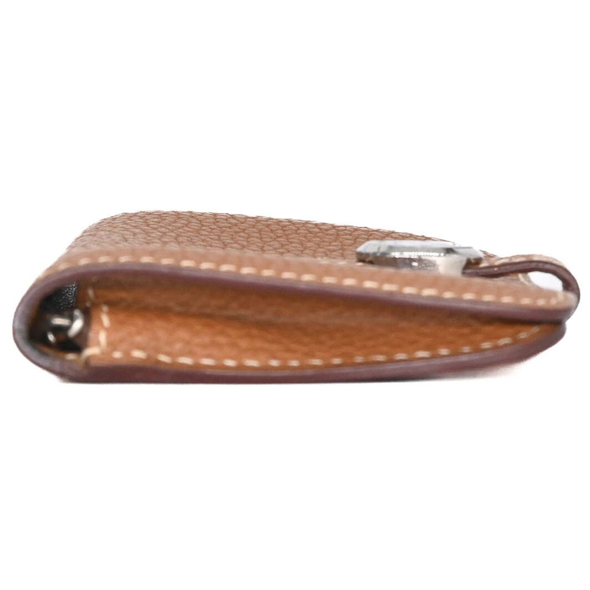 Hermes HERMES Dogon Wallet, Togo Leather, Bifold, Taurillon Clemence Gold, #□H Size ONE SIZE - 5 Thumbnail