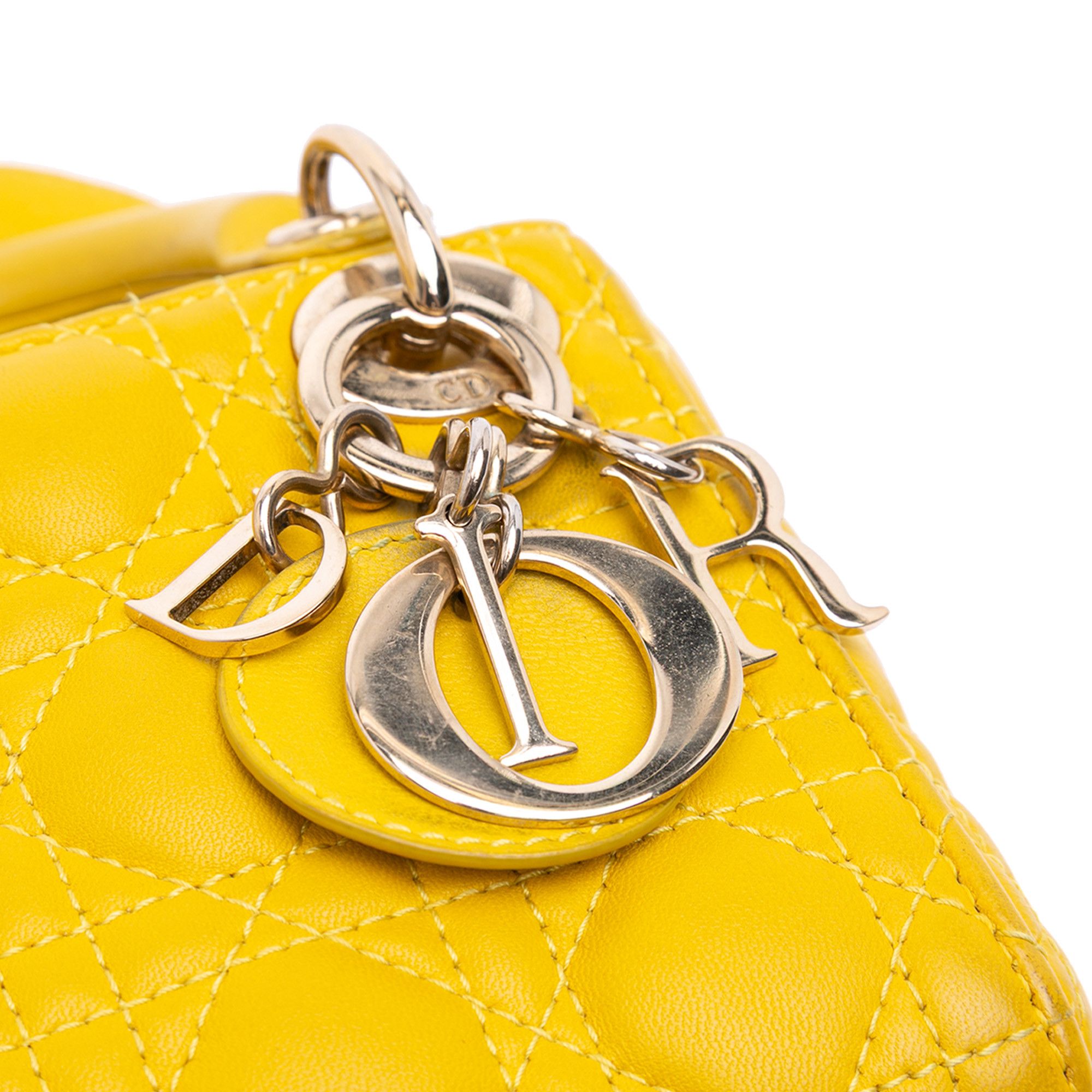 Dior Dior Micro Lambskin Cannage Lady Dior Size ONE SIZE - 6 Thumbnail