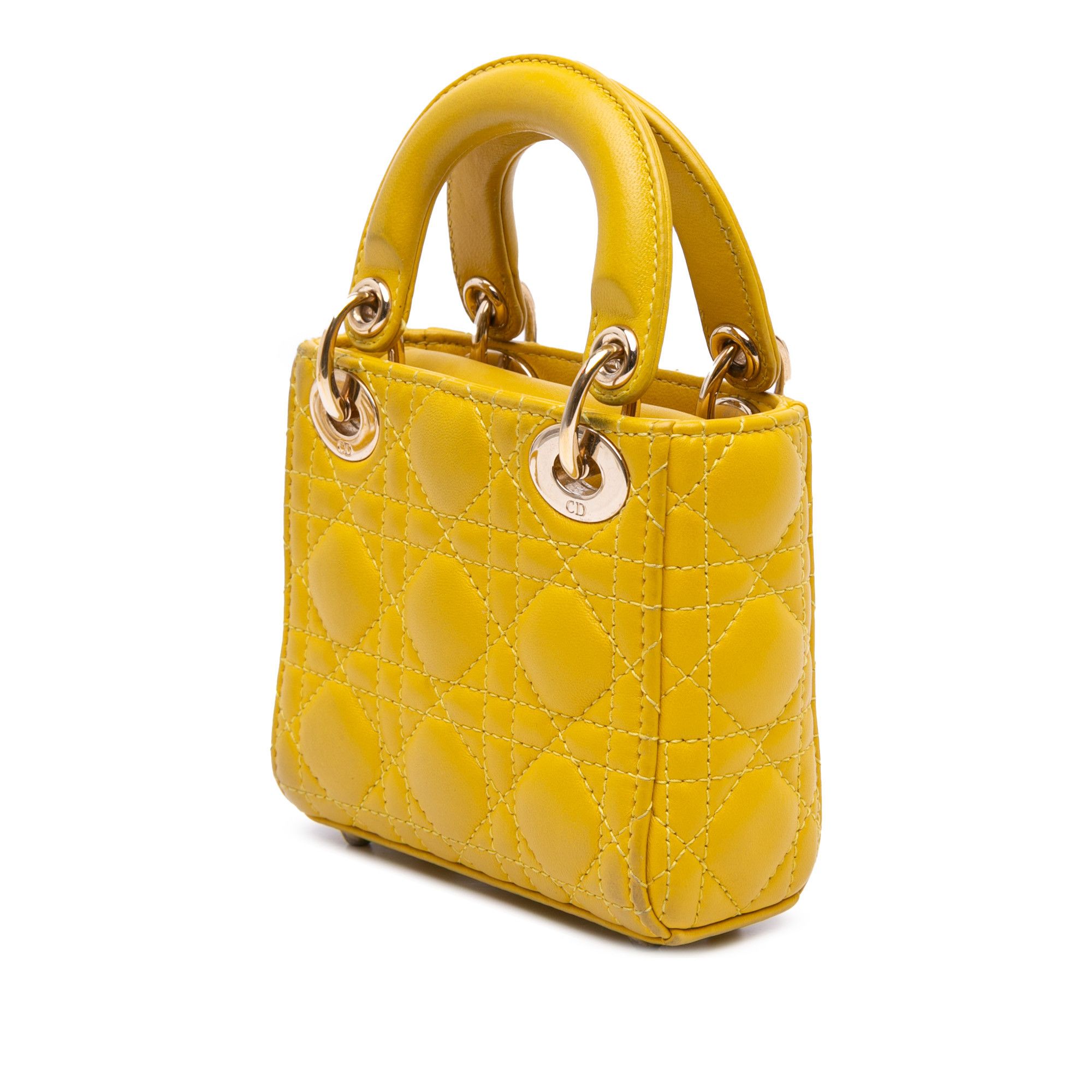 Dior Dior Micro Lambskin Cannage Lady Dior Size ONE SIZE - 2 Thumbnail
