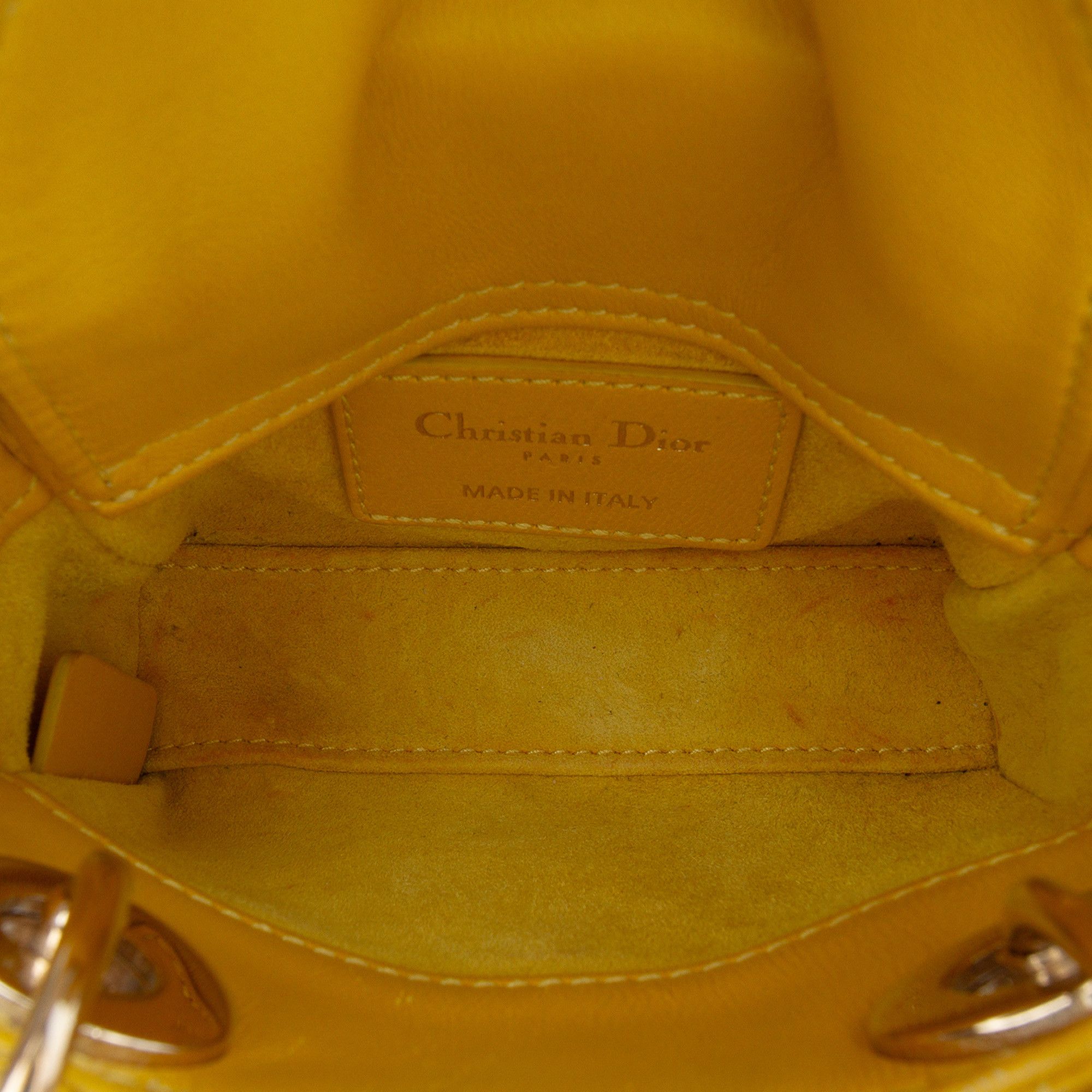 Dior Dior Micro Lambskin Cannage Lady Dior Size ONE SIZE - 4 Thumbnail