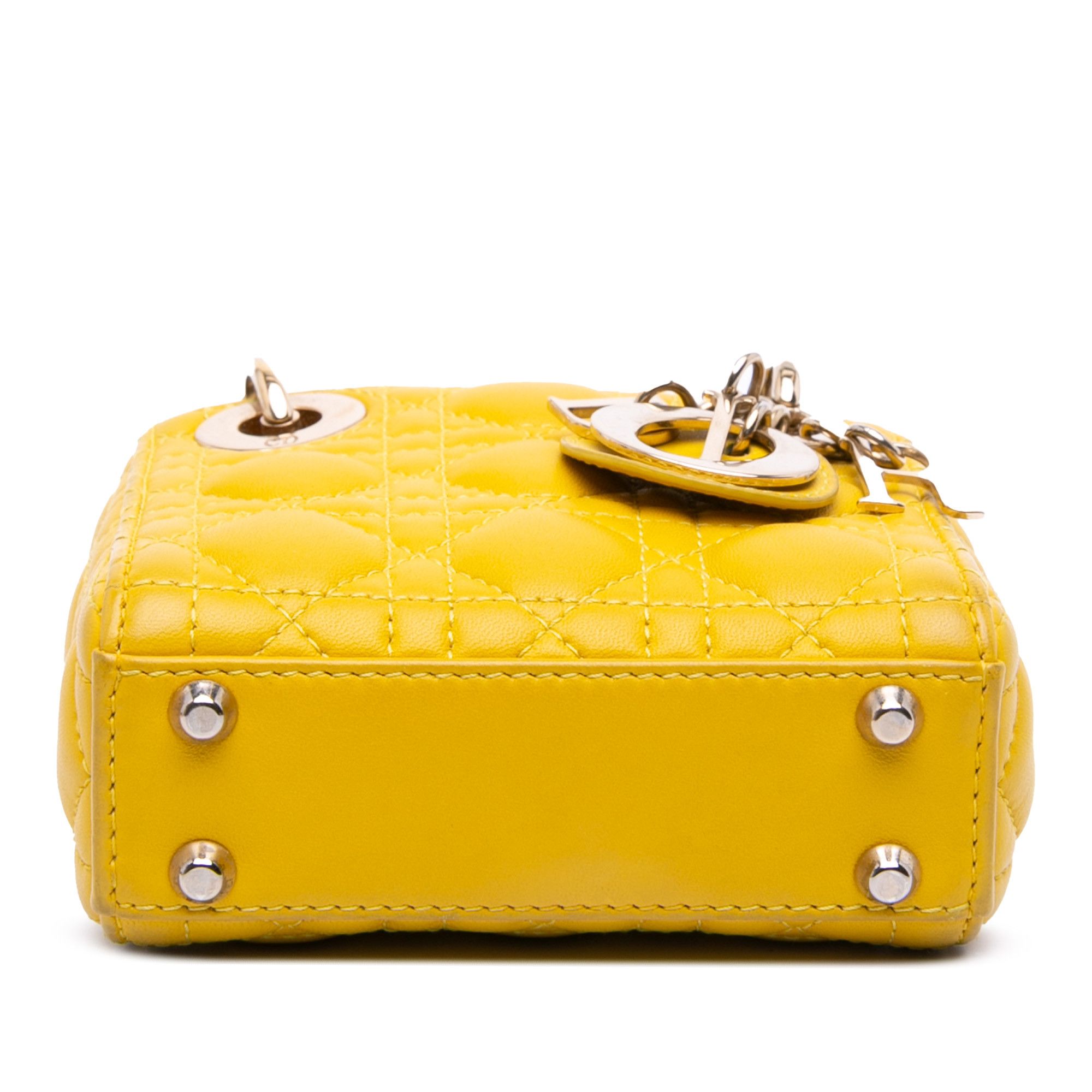 Dior Dior Micro Lambskin Cannage Lady Dior Size ONE SIZE - 3 Thumbnail