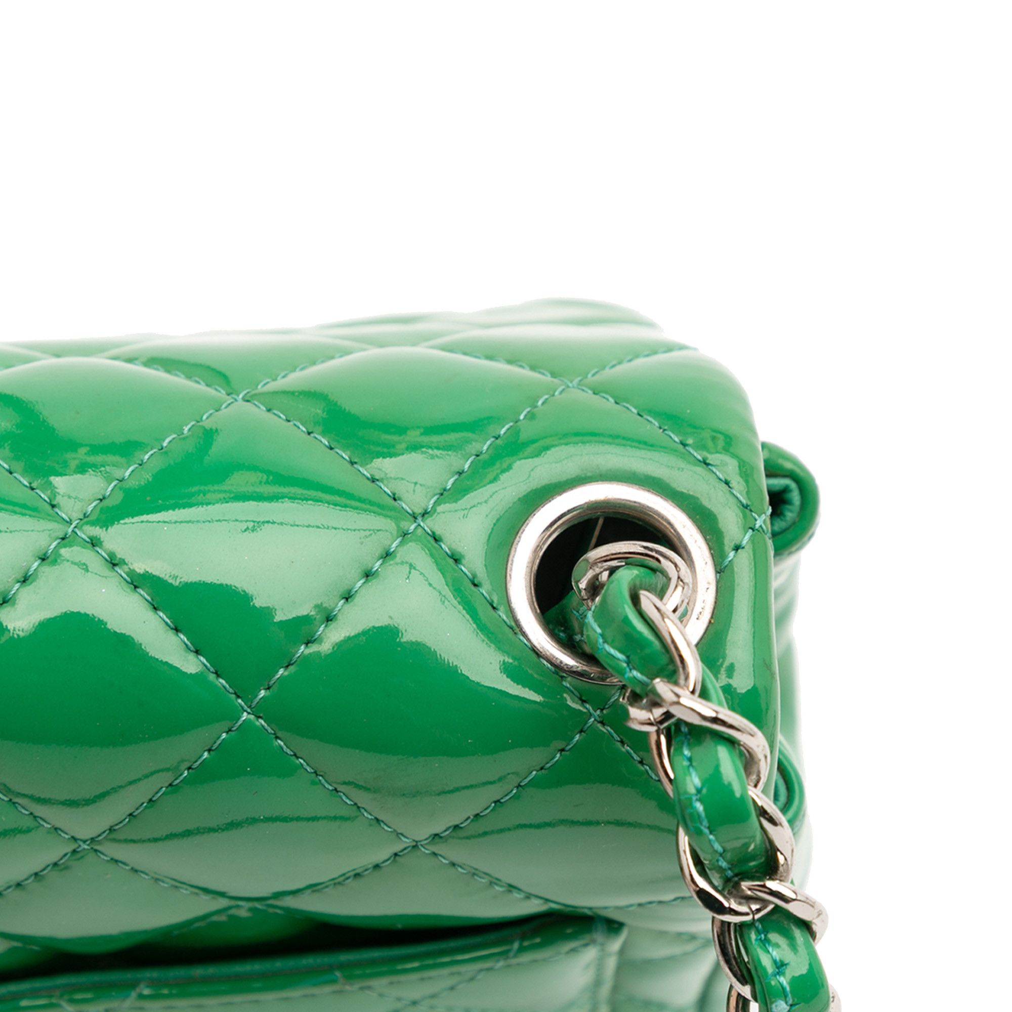 Chanel Chanel Mini Square Classic Patent Single Flap Size ONE SIZE - 10 Thumbnail