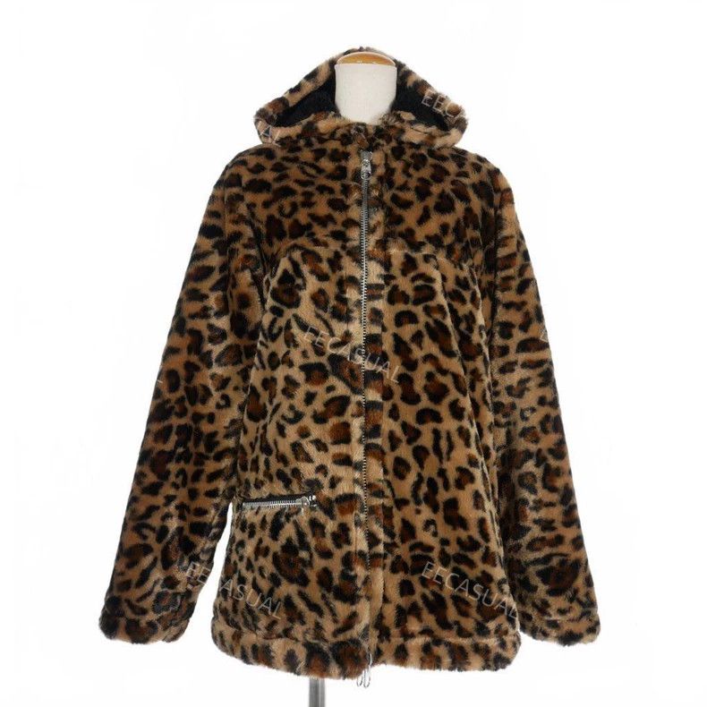 Comme des Garcons CDG Tricot Leopard Fur Hooded Coat - dmc Size US M / EU 48-50 / 2 - 2 Thumbnail