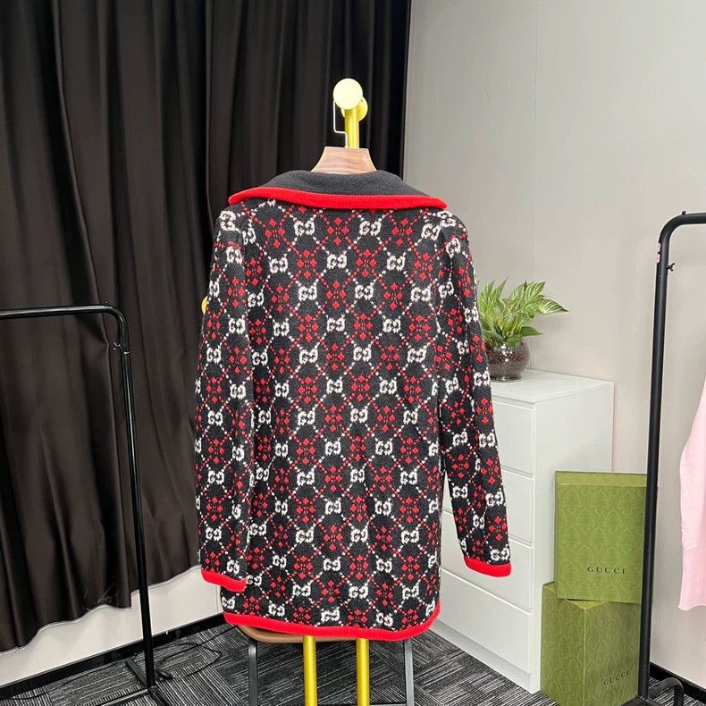 Gucci Gucci Black Red Print Vintage Cardigan - dmc Size US XS / EU 42 / 0 - 2 Thumbnail