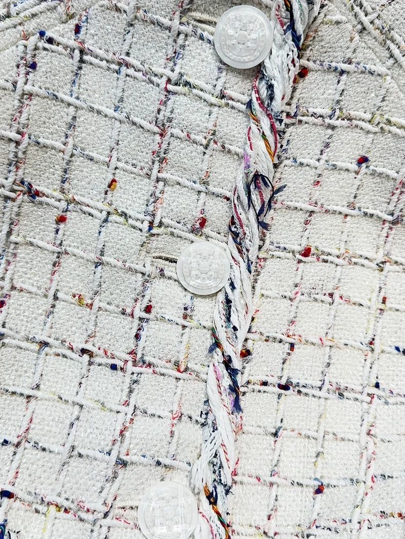 Chanel Chanel Pearl White Tweed Jacket - dmc Size US S / EU 44-46 / 1 - 3 Thumbnail