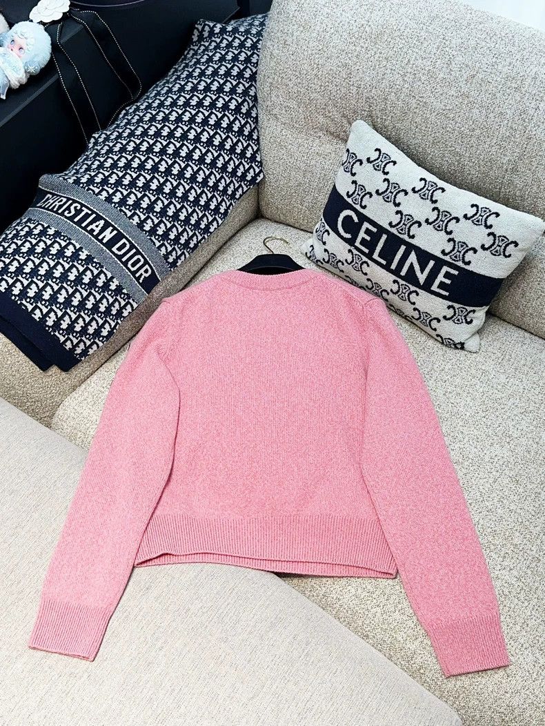 Chanel Chanel Pink Guitar Badge Knit Sweater - dmc Size US L / EU 52-54 / 3 - 3 Thumbnail