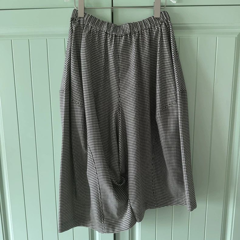 Comme des Garcons Comme des Garçons Houndstooth Wool Skirt - dmc Size US 38 / EU 54 - 2 Thumbnail