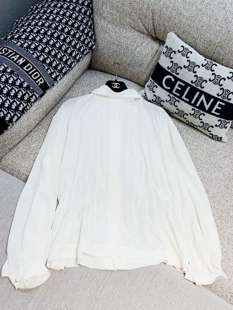 Chanel Chanel 17K White Long Sleeve Shirt - dmc Size US XL / EU 56 / 4 - 3 Thumbnail