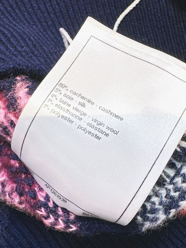 Chanel Chanel 23B Blue CC Logo Cashmere Cardigan - dmc Size US XS / EU 42 / 0 - 6 Thumbnail