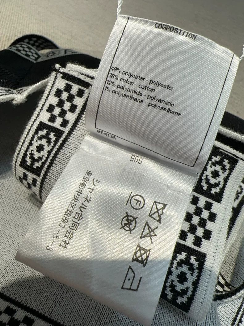 Chanel Chanel 23C Black Checkerboard Logo Camisole - dmc Size US M / EU 48-50 / 2 - 5 Thumbnail