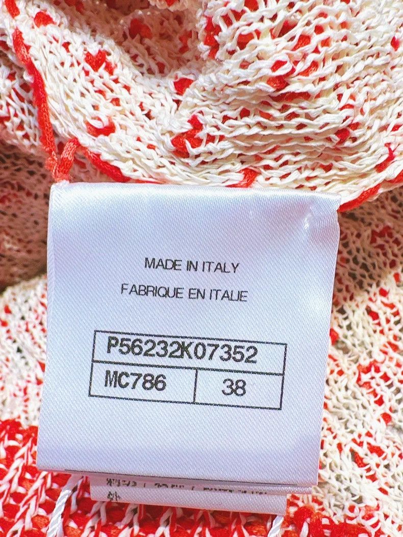 Chanel Chanel 17P Red White Knit Short Sleeve Top - dmc Size US M / EU 48-50 / 2 - 5 Thumbnail