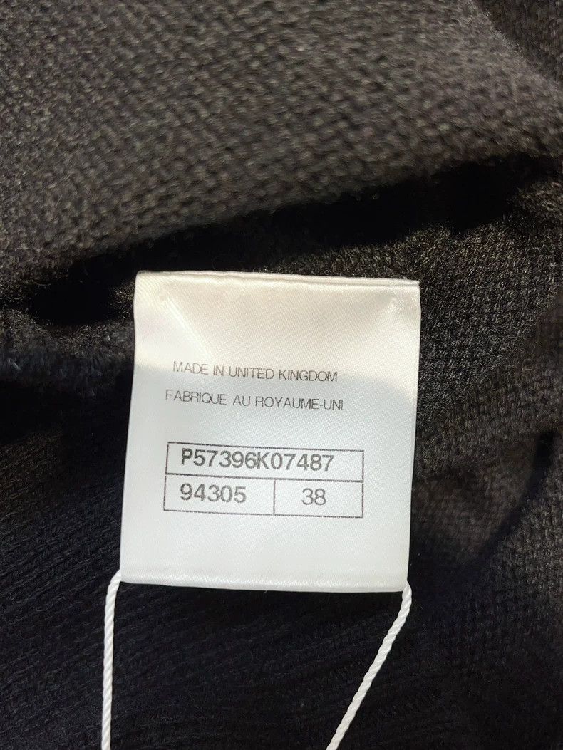 Chanel Chanel Black Short-Sleeve Cashmere Dress - dmc Size US 38 / EU 54 - 5 Thumbnail