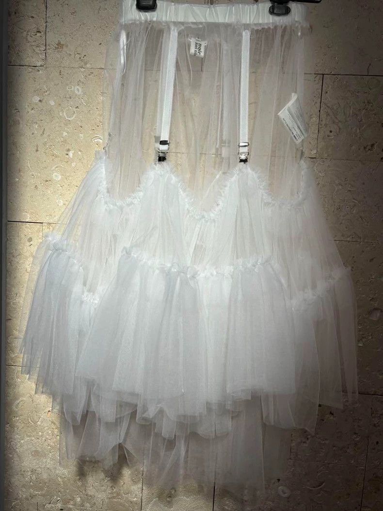 Comme des Garcons COMME des GARCONS White Tulle Midi Skirt - dmc Size US 26 / EU 42 - 5 Thumbnail