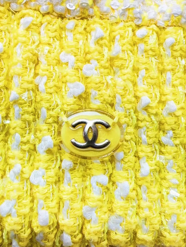 Chanel Chanel 19S Yellow Tweed Long Sleeve Jacket - dmc Size US S / EU 44-46 / 1 - 3 Thumbnail